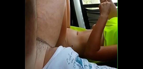  Sex in Car with Lovely Slut with Nice Boobs. Hidden Camera